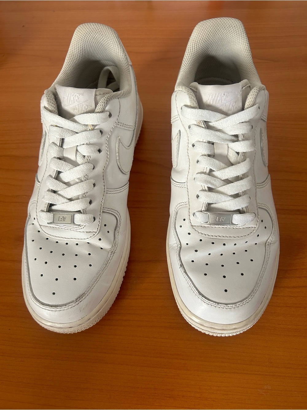 Nike White Low-Top Leather Sneakers